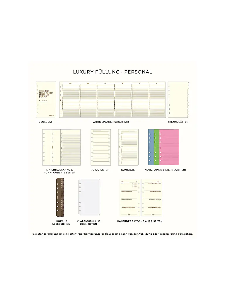 FILOFAX | Holborn Personal Organiser Marrone Medio | 