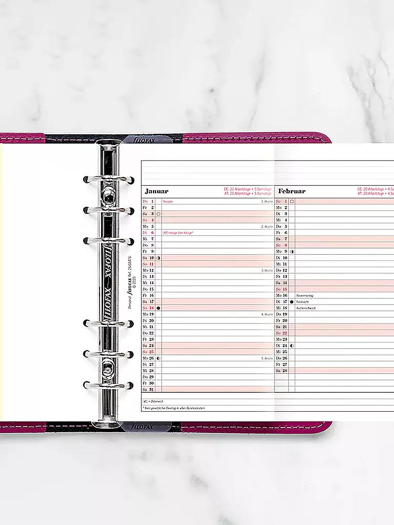 FILOFAX | Inserto per agenda, pianificatore annuale, tedesco, personal, 2026 | 
