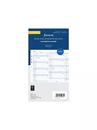 FILOFAX | Inserto per agenda, planning annuale, tedesco, formato Personal, 2026 | Bianco
