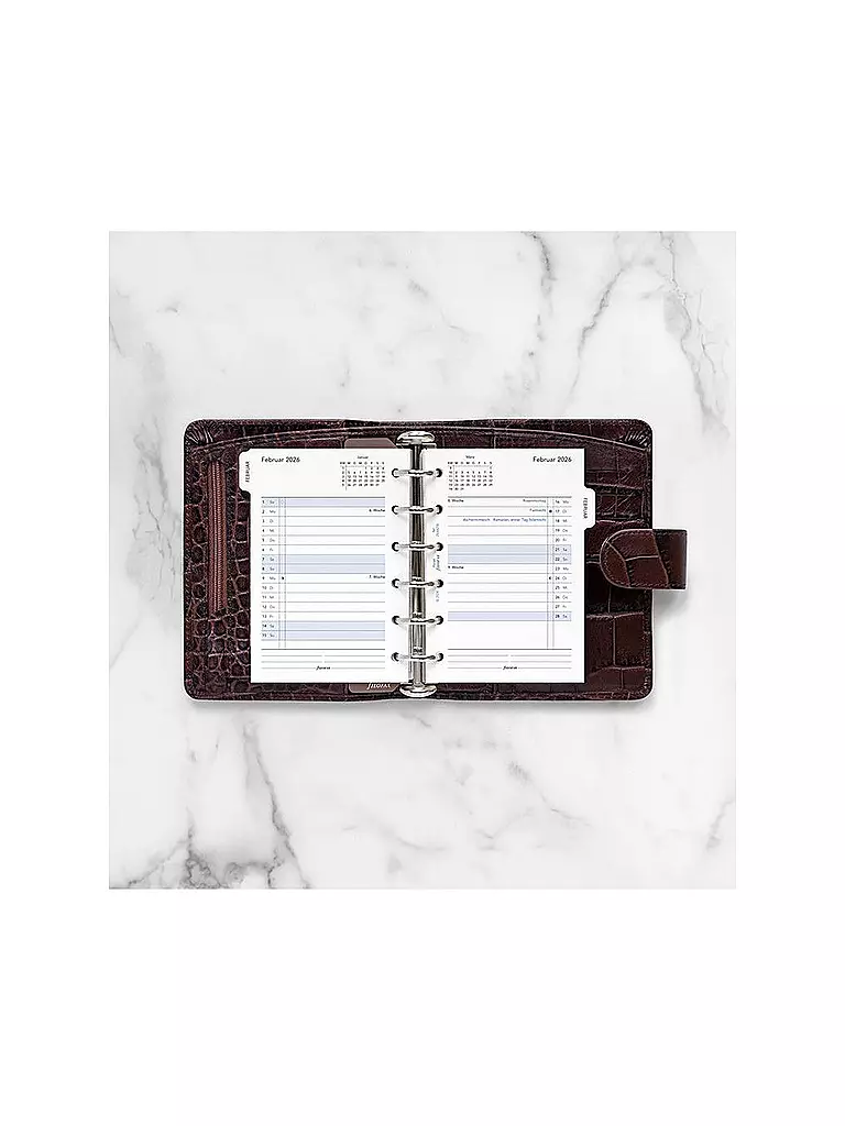 FILOFAX | Inserto per agenda Pocket 2026 Mese Tedesco | Bianco