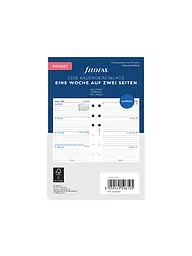 FILOFAX | Inserto per agenda Pocket Settimana 2026 Tedesco | Bianco