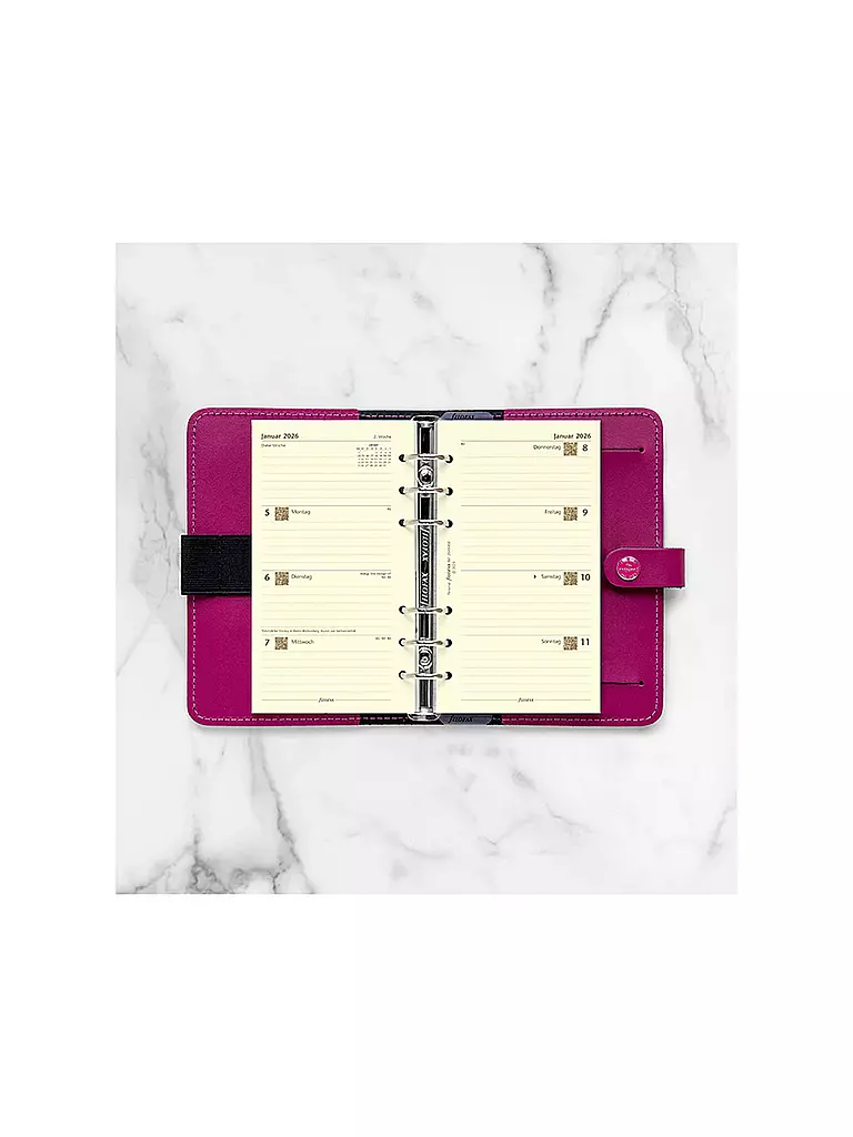 FILOFAX | Inserto per agenda settimanale in tedesco formato Personal 2026 | Bianco