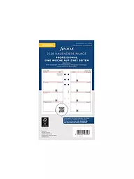 FILOFAX | Inserto per agenda settimanale in tedesco Personal 2026 | Bianco