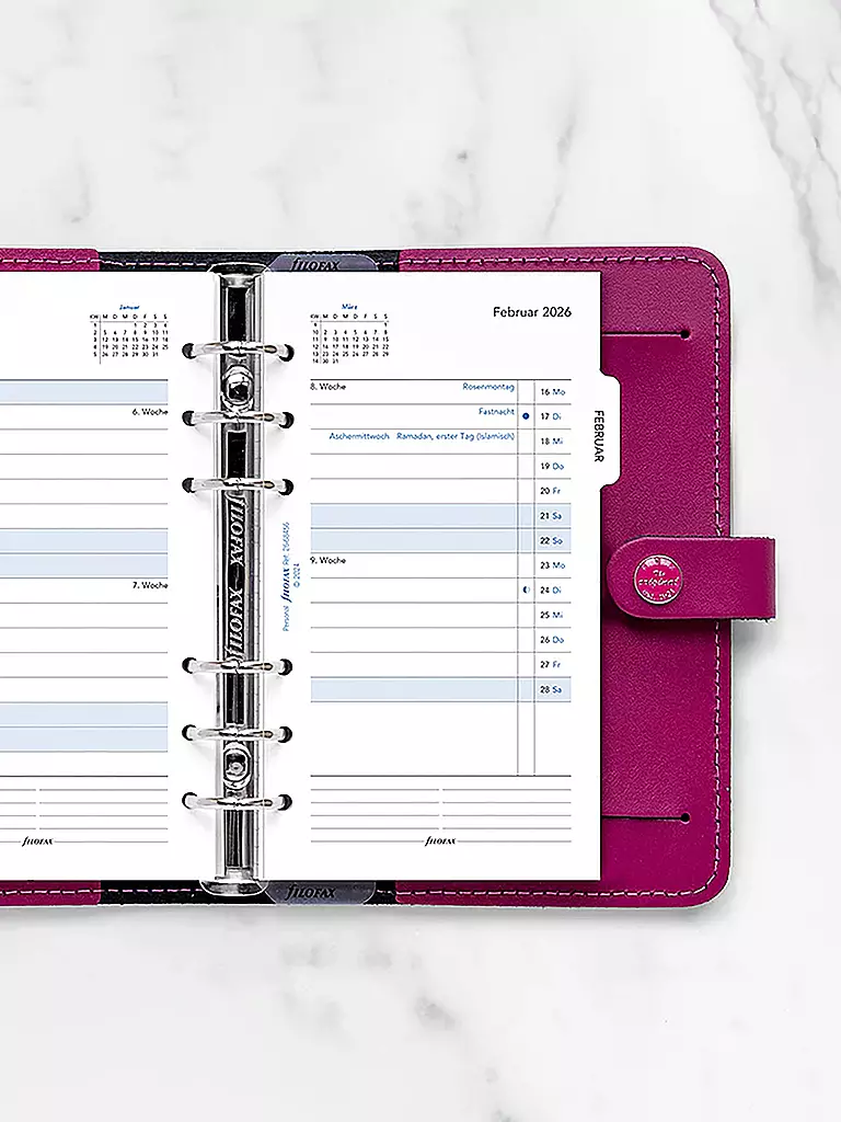 FILOFAX | Inserto per calendario mensile tedesco Personal 2026 | 