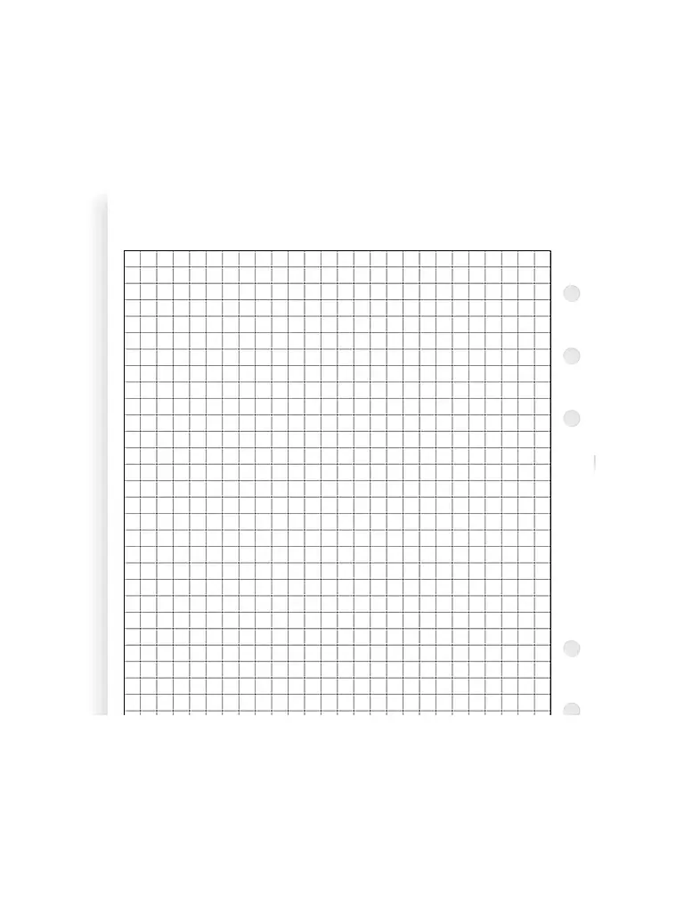 FILOFAX | Notizpapier bianco a quadretti - A5 | 