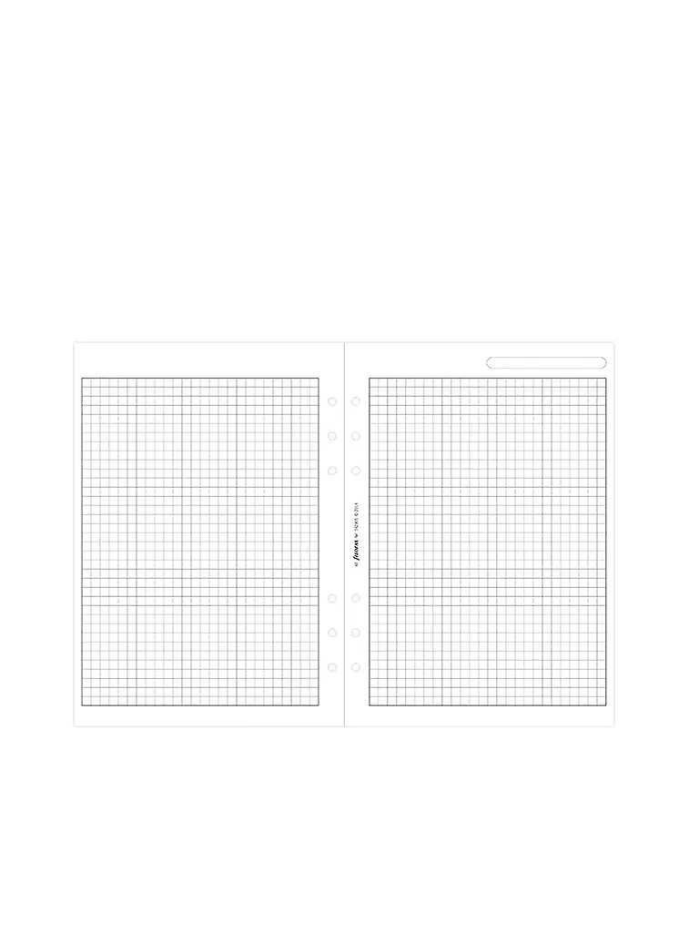 FILOFAX | Notizpapier bianco a quadretti - A5 | 