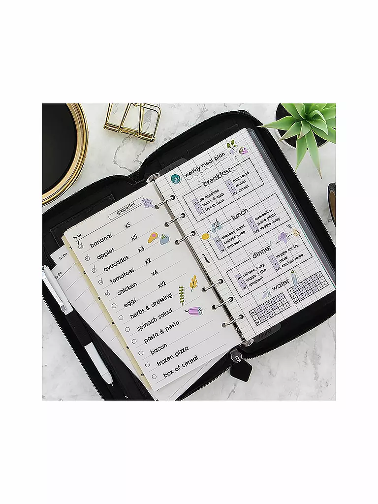 FILOFAX | Organiser compatto personale Saffiano Zip nero 2021 |
