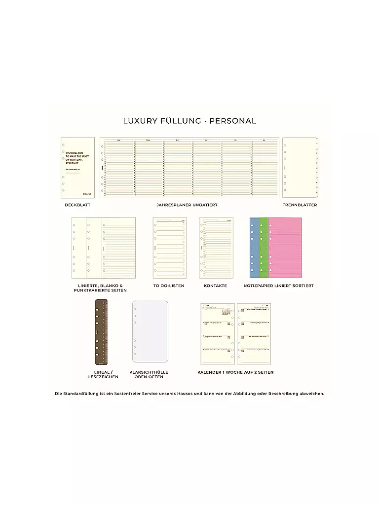 FILOFAX | Personal Organiser MALDEN Black | Nero