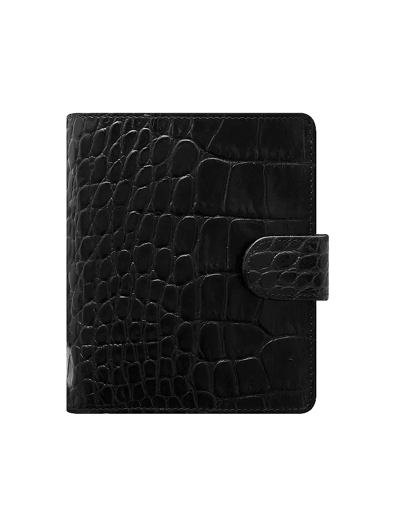FILOFAX | Pocket Organiser Classic Croc Ebony | Nero