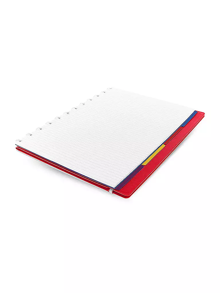 FILOFAX | Quaderno A4 ricaricabile A RIGHE ROSSO |