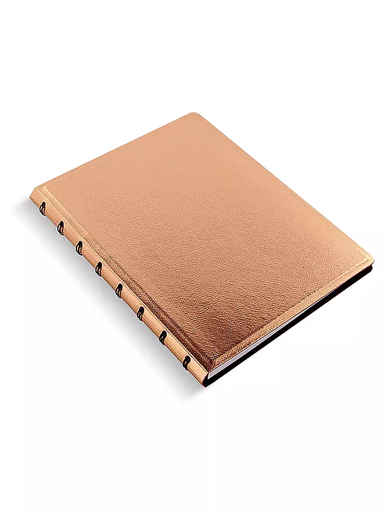 FILOFAX | Quaderno ricaricabile A5 SAFFIANO METALLIC Oro Rosa | Rosa