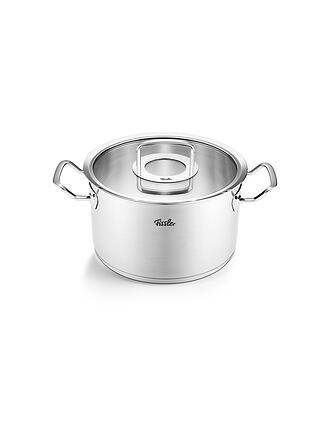 FISSLER | Pentola con coperchio PROFI-COLLECTION 24cm/6,3l Acciaio inox/Opaco