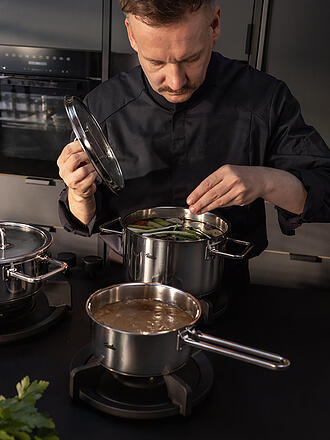 FISSLER | Pentola con coperchio in vetro VISEO PRO 20cm/3,6l acciaio inox