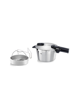 FISSLER | Pentola a pressione con inserto per vapore VITAQUICK 22cm /4,5l acciaio inox
