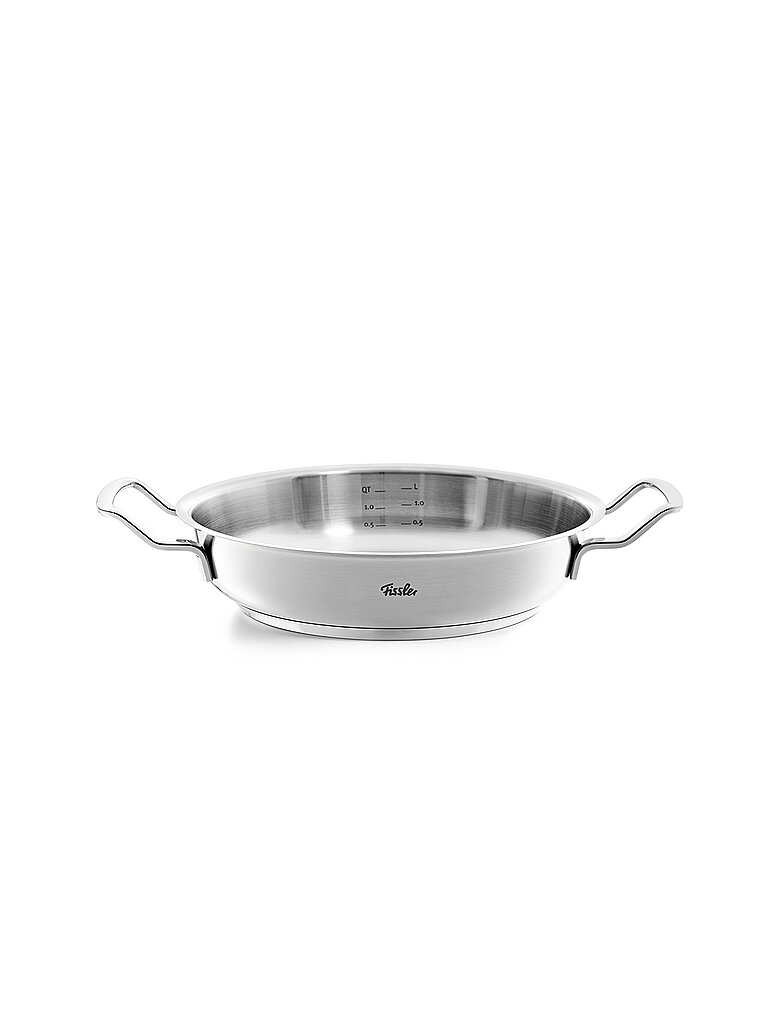Servierpfanne mit Novogrill ORIGINAL PROFI COLLECTION 24cm/2l Edelstahl /Matt argento