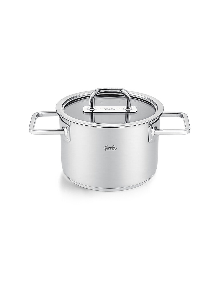 Kochtopf mit Glasdeckel VISEO PRO 16cm/1,9l Edelstahl argento