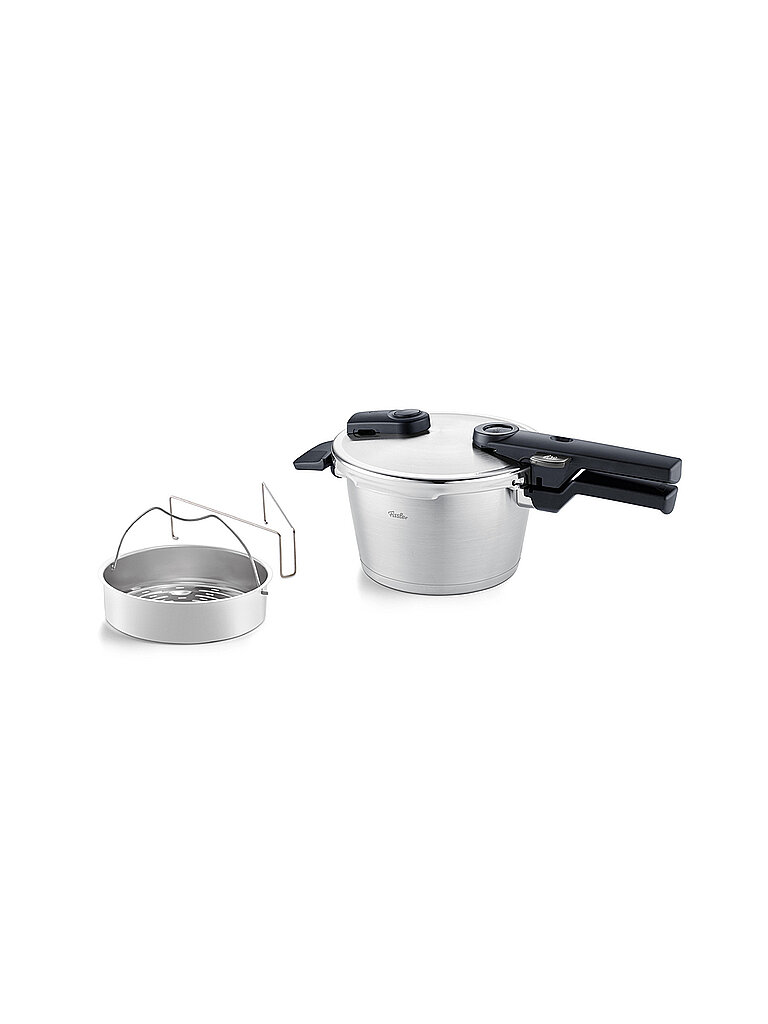 Pentola a pressione con inserto per cottura a vapore VITAQUICK 18cm/2,5l acciaio inox argento