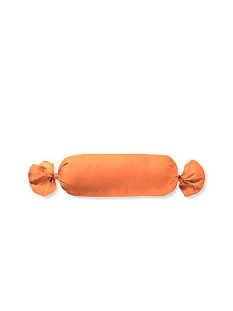 FLEURESSE | Fodera per cuscino cilindrico in raso ROYAL UNI 15x40cm Arancione
