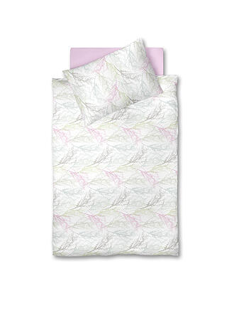 FLEURESSE | Biancheria da letto in raso MODERN GARDEN 70x90cm / 140x200cm Rosemary