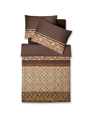 FLEURESSE | Biancheria da letto in raso MODERN ART 70x90cm / 140x200cm Marrone
