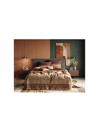 FLEURESSE | Biancheria da letto in raso MODERN ART 70x90cm / 140x200cm Marrone