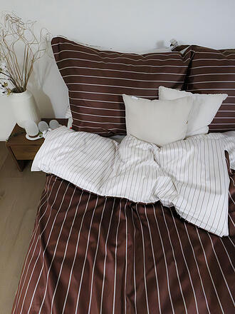 FLEURESSE | Biancheria da letto in raso MODERN CLASSIC 70x90cm/140x220cm Hazel Dust
