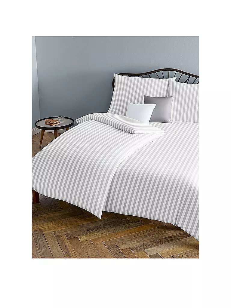 FLEURESSE | Biancheria da letto in damasco Melk 2x 70x90cm / 200x200cm Bianco | Bianco