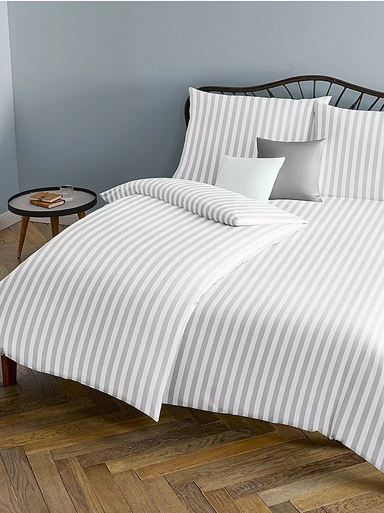 FLEURESSE | Biancheria da letto in damasco Melk 70x90cm / 140x200cm Bianco | Bianco