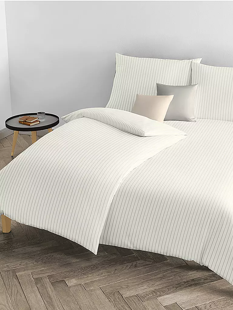 FLEURESSE | Biancheria da letto in damasco Melk 70x90cm / 140x220cm Crema | Crema