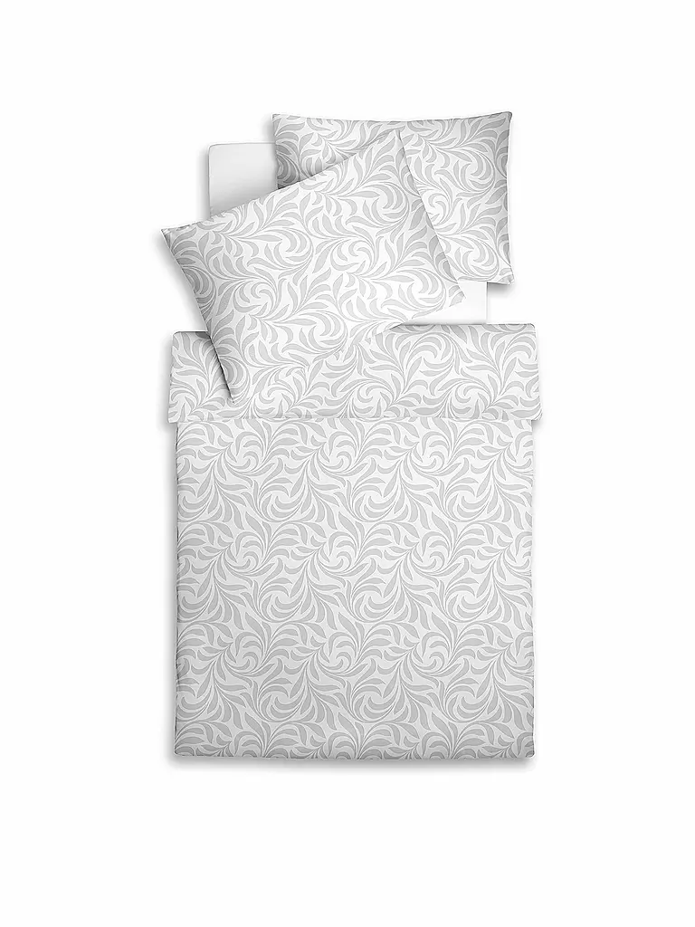FLEURESSE | Biancheria da letto in damasco Opal 70x90cm / 140x200cm | Bianco