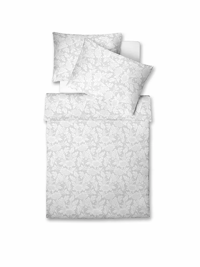 FLEURESSE | Biancheria da letto in damasco Opal 70x90cm / 140x200cm | Bianco