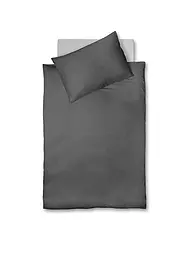 FLEURESSE | Biancheria da letto in damasco OPAL 70x90cm/140x200cm Antracite | Grigio