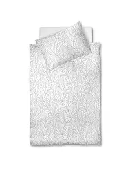 FLEURESSE | Biancheria da letto in damasco OPAL 70x90cm/140x200cm Bianco | Bianco