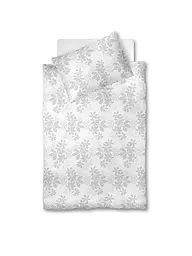 FLEURESSE | Biancheria da letto in damasco OPAL 70x90cm/140x200cm Bianco | Bianco