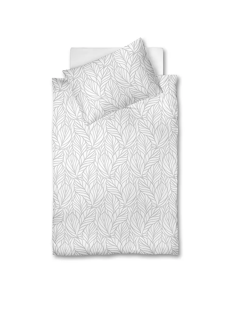 FLEURESSE | Biancheria da letto in damasco OPAL 70x90cm/140x200cm Bianco | Bianco