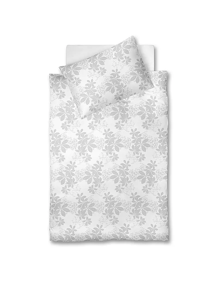 FLEURESSE | Biancheria da letto in damasco OPAL 70x90cm/140x200cm Bianco | Bianco
