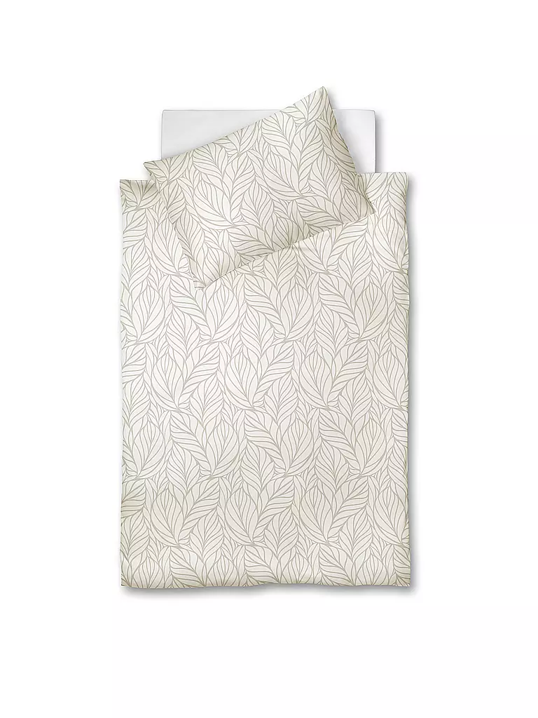 FLEURESSE | Biancheria da letto in damasco OPAL 70x90cm/140x200cm Crema | Crema