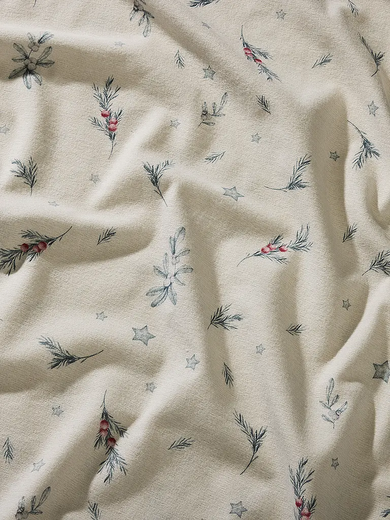 FLEURESSE | Biancheria da letto in flanella 70x90cm/140x200cm ASPEN Snow White | Crema
