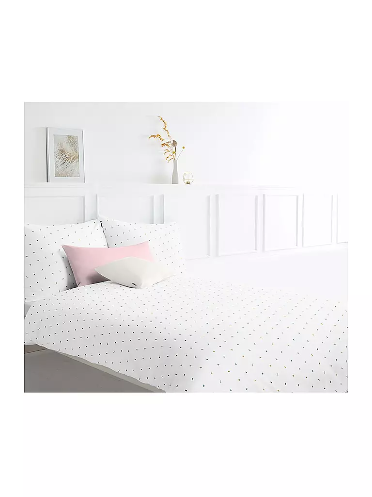 FLEURESSE | Biancheria da letto in flanella VELVET 70x90cm/140x200cm Ranken | Bianco