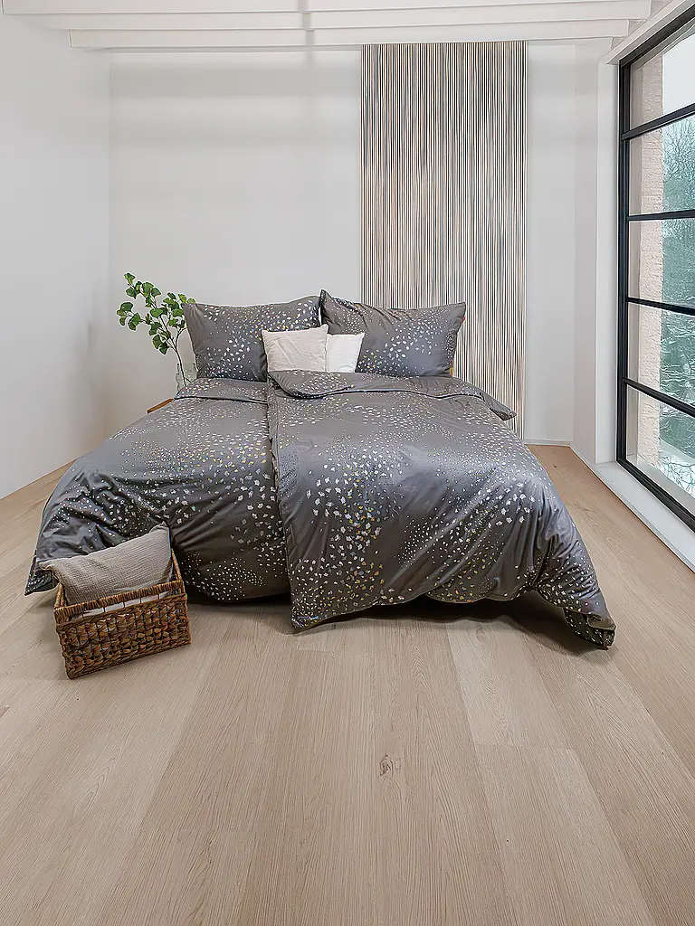 FLEURESSE | Biancheria da letto in jersey 70x90cm/140x200cm TOPAS Stone | Grigio