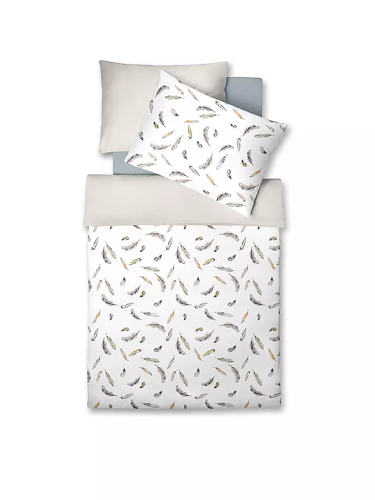 FLEURESSE | Biancheria da letto in jersey DIAMOND 140/200CM Argento | Argento