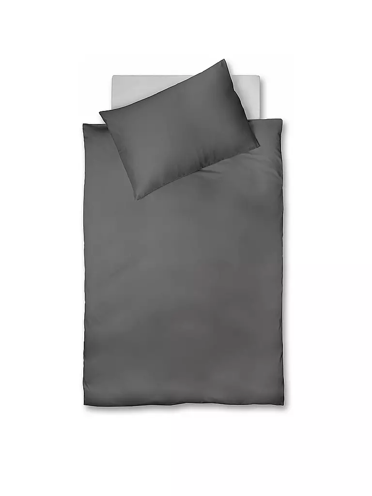 FLEURESSE | Biancheria da letto in misto lino "Provenza" 70x90cm/140x200cm | Grigio