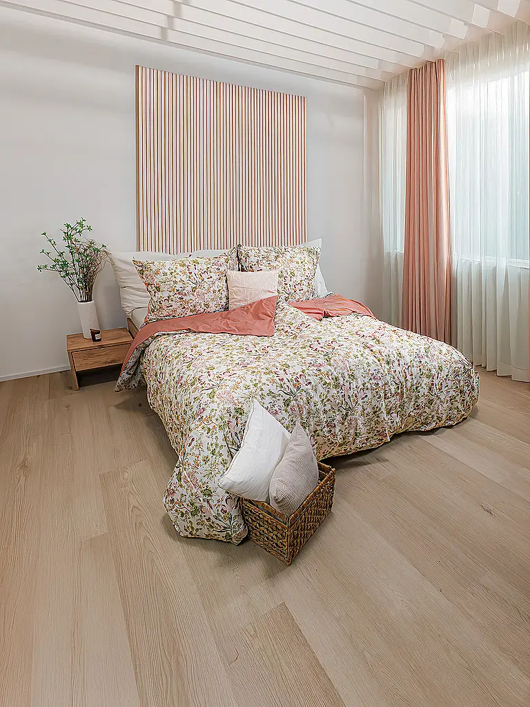 FLEURESSE | Biancheria da letto in raso 2x 70x90cm/200x200cm MODERN GARDEN B Misty Rose | Bacca