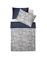 FLEURESSE | Biancheria da letto in raso 70x90cm/140x200cm BED ART Indigo | Blu scuro