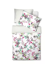 FLEURESSE | Biancheria da letto in raso 70x90cm/140x200cm BED ART Veilchen | Bianco
