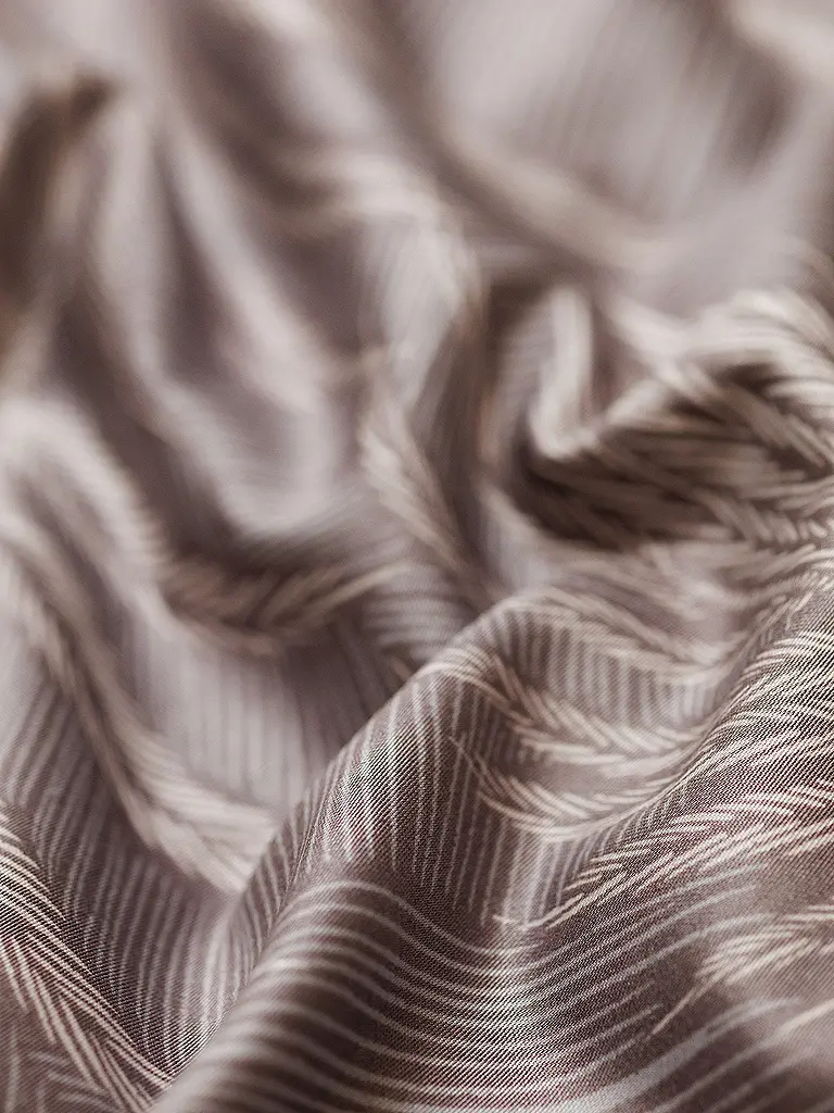 FLEURESSE | Biancheria da letto in raso 70x90cm/140x200cm MODERN GARDEN B Moka | Marrone