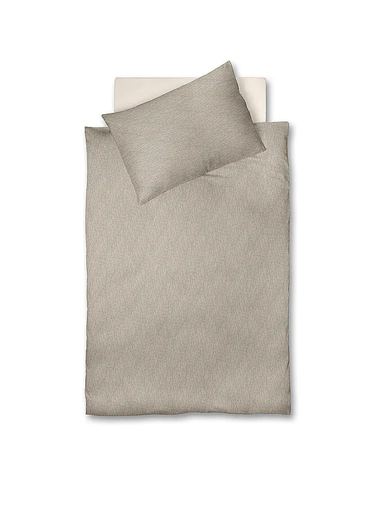 FLEURESSE | Biancheria da letto in raso 70x90cm/140x200cm MODERN LIFE B Sabbia | Cammello