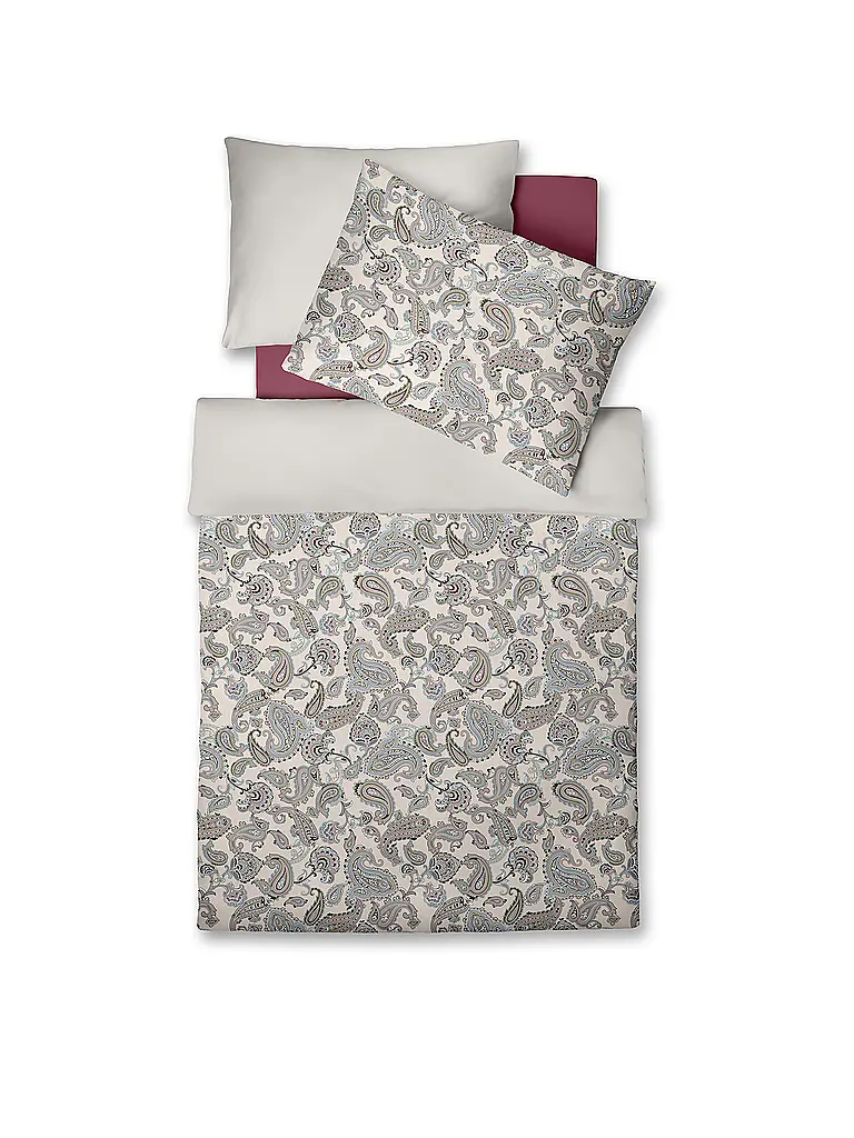 FLEURESSE | Biancheria da letto in raso 70x90cm/140x200cm STOCKHOLM Berry | Bacca