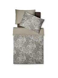 FLEURESSE | Biancheria da letto in raso 70x90cm/140x200cm STOCKHOLM Taupe | Grigio