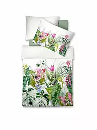 FLEURESSE | Biancheria da letto in raso BED ART 70x90cm/140x200cm Aqua | Bianco